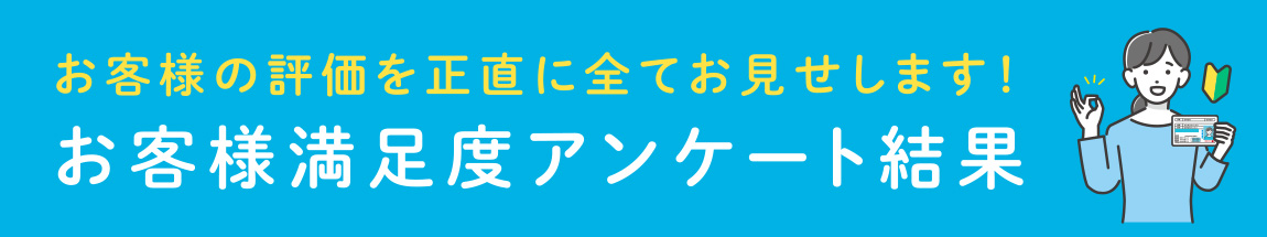 お客様満足度アンケート結果